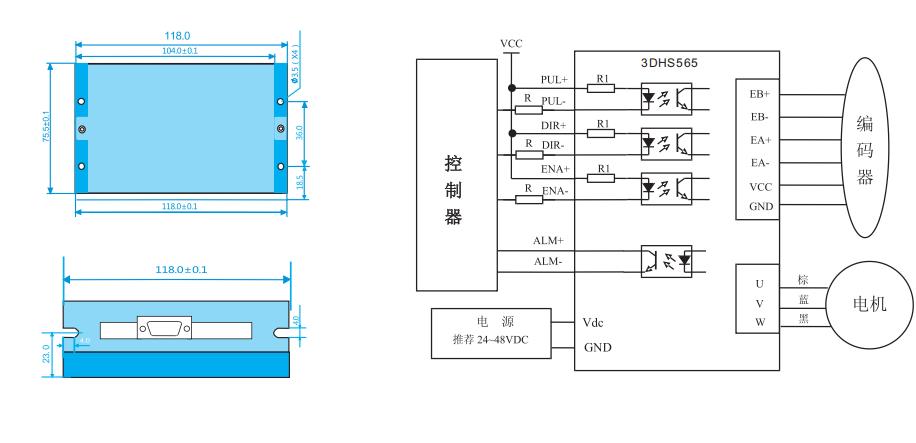 閉環步進驅動器示意圖: