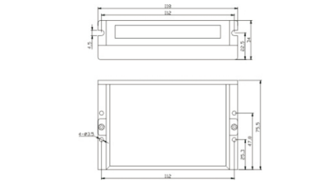二相步進(jìn)電機(jī)驅(qū)動(dòng)器安裝尺寸